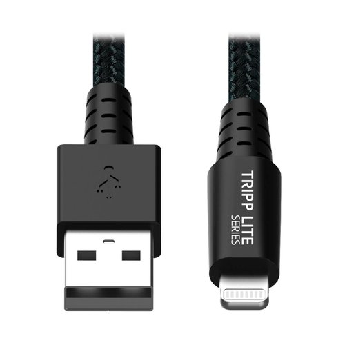 Heavy-Duty USB-A to Lightning Sync Charge Cable UHMWPE and Aramid Fibers MFi Certified 6 ft. 1.83 m