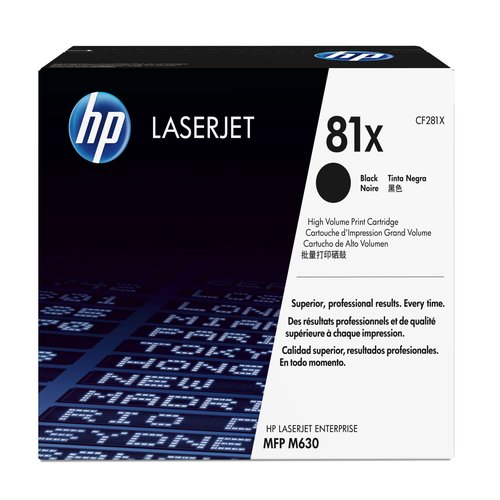 81X originele toner cartridge zwart high capacity 25.000 paginas 1-pack
