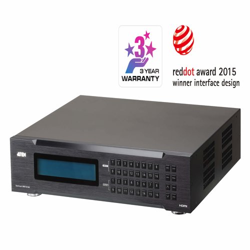 [PREMIUM] Aten 16 x 16 HDMI Matrix Switch with Scaler Local output RS-232 / Ethernet (WebGUI) Control and Audio Extraction