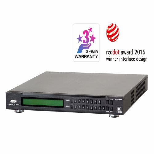 [PREMIUM] Aten 8 x 9 4K HDMI Matrix Switch with Scaler IR / RS-232 / Ethernet (WebGUI) Control and Audio Extraction