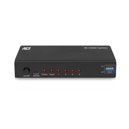 ACT 4K HDMI splitter 1 in 4 out EDID ondersteuning