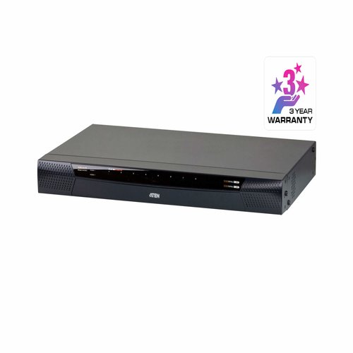 [PREMIUM] Aten 8-Port Cat 5 KVM over IPSwitch (1Local and 1 Remote Access) with USB Peripheral Support Broadcast Mode Panel Array Mode