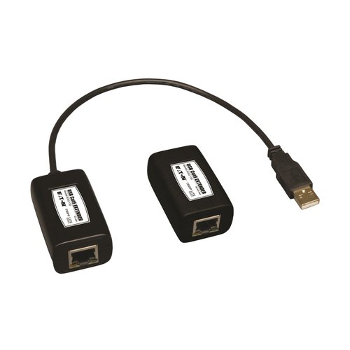 1-Port USB over Cat5 Cat6 Extender Transmitter and Receiver up to 150 ft. 45.72m TAA
