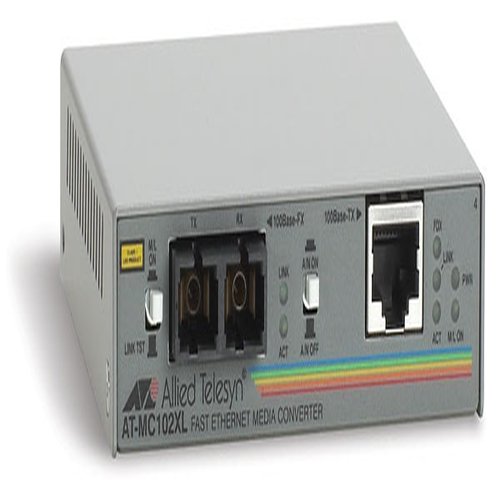 100TX (RJ-45) to 100FX (SC) Fast Ethernet media converter
