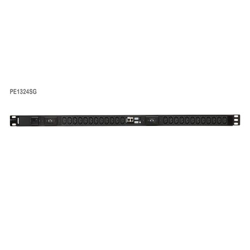 24-Outlet 0U PDU with Current & VoltageLCD display Overcurrent and Surge protection (32A) (24x C13)