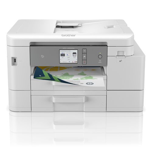 Flatbed/ADF kleur A4 inkjetprinter/copier/scanner/fax/PC-fax 14K4 35/29 ppm (zwart-wit/kleur) 1200x4800 dpi 128MB USB 2.0 Hi-Speed