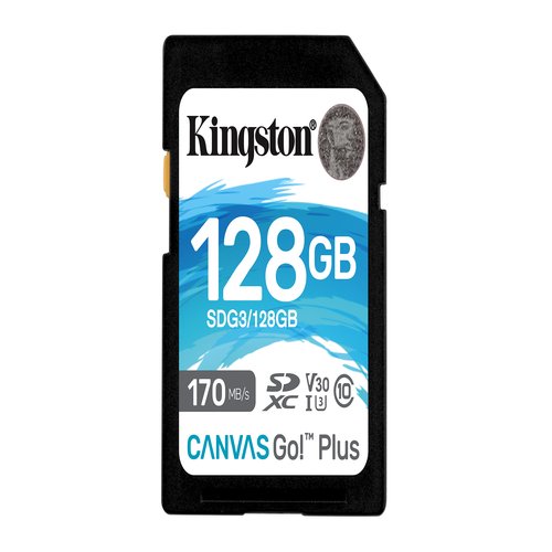 128GB SDXC Canvas Go Plus 170R C10 UHS-I U3 V30