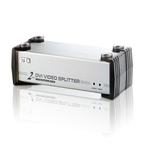 DVI Splitter 2 Port DVI Video Splitter at 1600x1200 DDC2B / Cascadable / DVI-D & DVI-A compliant