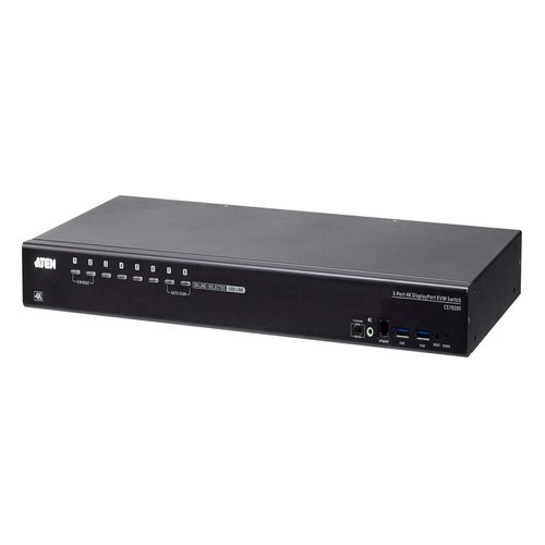 Aten 8-Port USB True 4K DisplayPort KVMSwitch with USB 3.0 Peripheral Support and Broadcast Mode