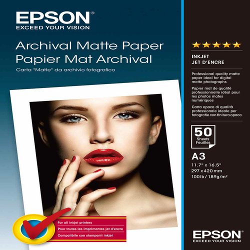Archival Matte Paper 50 sheets. 192g/m2