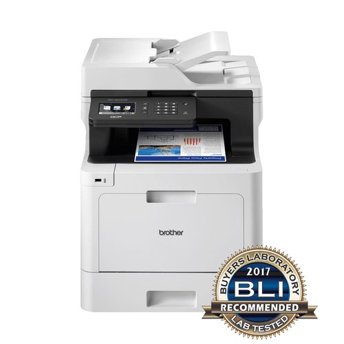 Kleur A4 AIO laserprinter. 31ppm. (z/w/kleur). 512mb. 250 vel papierlade uitbreidbaar. 9.3cm touch screen. LAN/WLAN