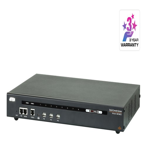 [PREMIUM] 8-Port Serial Console Server with Cisco Support auto-sensing DTE/DCE USB Storage Support and Power/LAN Redundancy