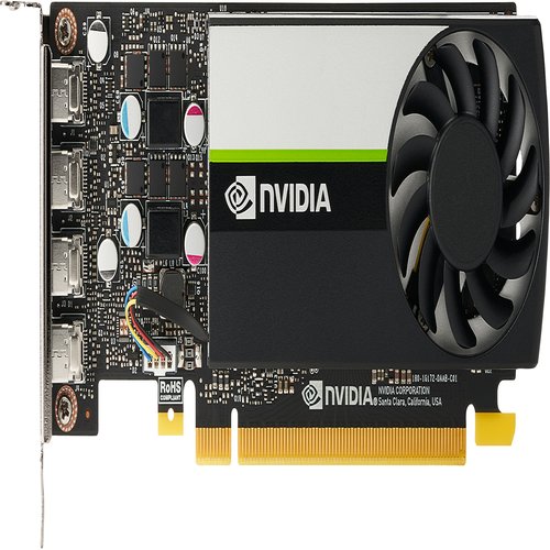 NVIDIA T1000 4GB 4mDP GFXw/2 mDPtoDPAdpt