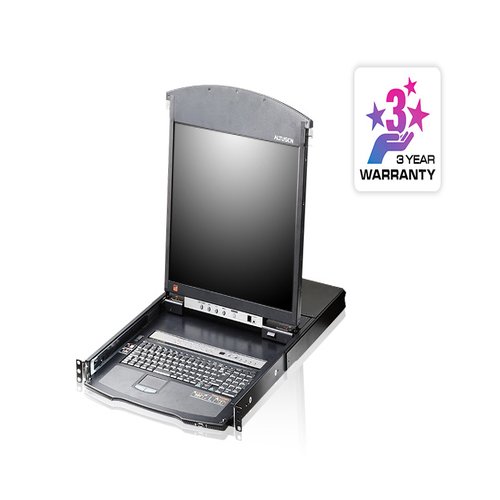 LCD CAT5e/6 KVM Over IP Altusen LCD CAT5e/6 KVM Over IP 16-Port 19i LCD Cat5e/6KVM Over IP Switch (Dual Rail)
