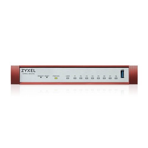 USG FLEX100 H Series 8 Gigabit user-definable ports 1*USB (device only)