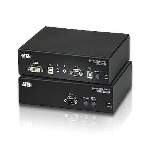 Aten USB DVI Optical Fiber KVM Extender(1920 x 1200 up to 600m) with Local Console and Audio