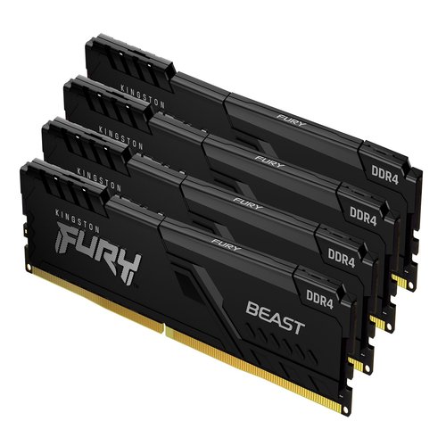 128GB 3600MT/s DDR4 CL18 DIMM (Kit of 4) FURY Beast Black