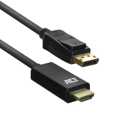 Adapter Cable DisplayPort male - HDMI male 4K @ 30Hz 1.8 Meter