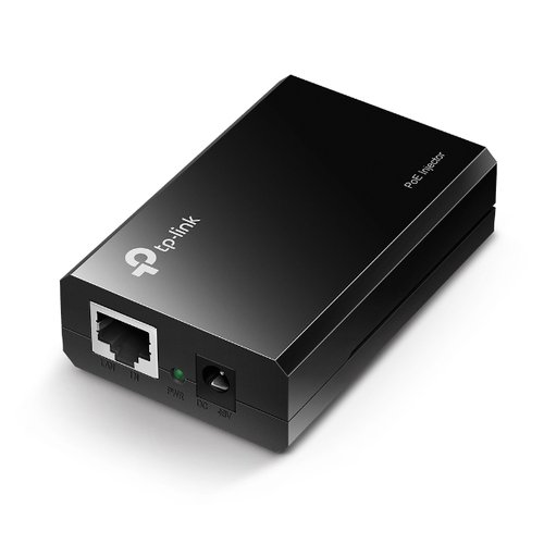 PoE150S PoE Injector Adapter IEEE 802.3af complian t Data and power carried over the same cable up to 100 meters plastic case pocket size Plug & Play