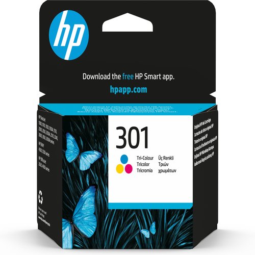 301 originele ink cartridge drie kleuren standard capacity 3ml 165 paginas 1-pack Blister multi tag
