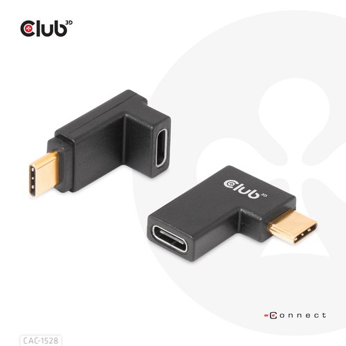 USB TYPE-C GEN 2 ANGLED ADAPTER SET OF 2 UP TO 4K120HZ 10GBPS DATA