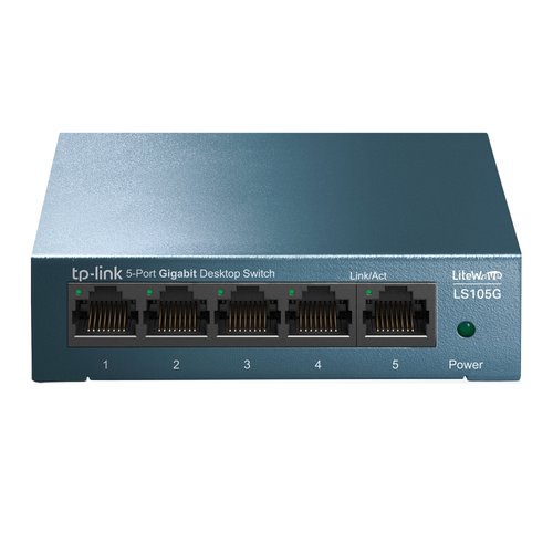 LiteWave 5-Port Gigabit Desktop Switch 5 Gigabit RJ45 Ports