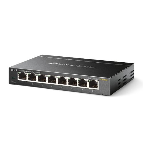 8-port Desktop Gigabit Switch 8 10/100/1000M RJ45 ports steel case