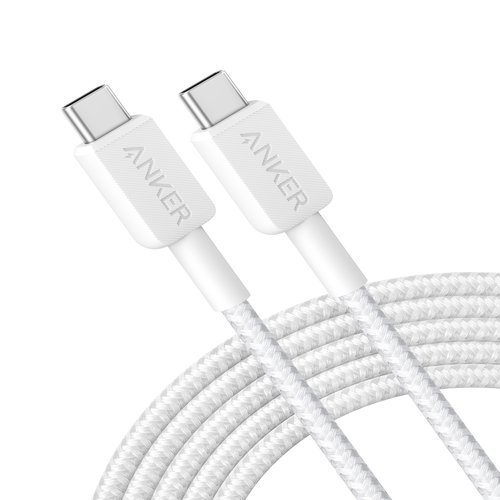 322 USB-C to USB-C Cable Nylon 3M 60W White