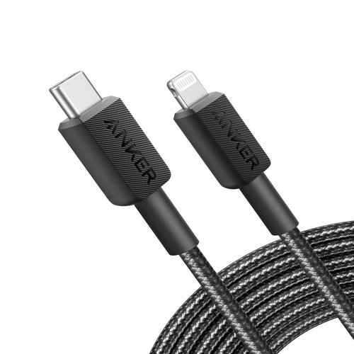 322 USB-C to Lightning Cable Nylon 3M Black