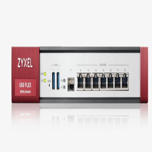 Zyxel USG Flex Firewall 7 Gigabit user-definable ports - 1 SFP - 2 USB (Deviceonly)
