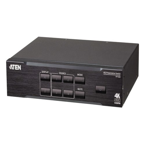 Aten 4 x 2 True 4K Presentation Matrix Switch with IR / RS-232 / Ethernet (WebGUI) Control