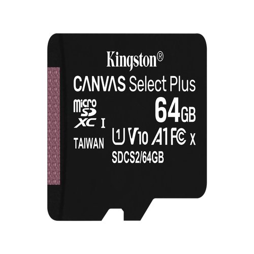 64GB micSDXC Canvas Select Plus 100R A1C10 Single Pack w/o ADP
