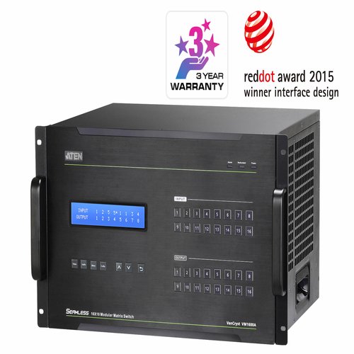 [PREMIUM] Aten 16 x 16 6U Modular Matrix Switch with RS-232/422/485 / Ethernet (WebGUI) Control