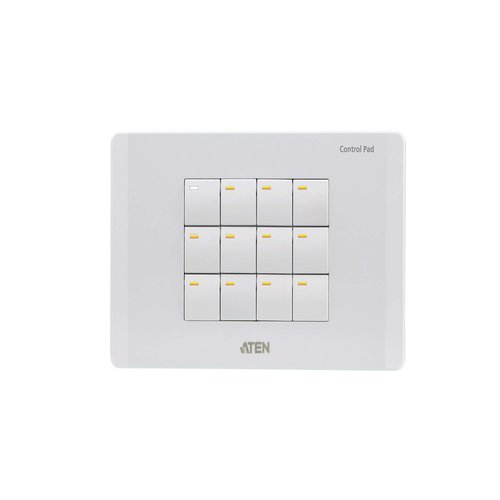 [PREMIUM] Aten 12-button Multi-interface Control Pad (EU 2 Gang) with PoE and customizable buttons