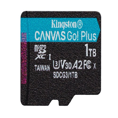 1TB microSDXC Canvas Go Plus 170R A2 U3V30 Single Pack w/o ADP