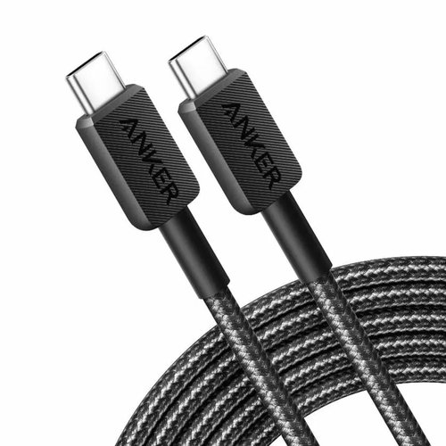 Anker 322 USB-C to USB-C Cable Nylon (0.9M Braided Black) 60W