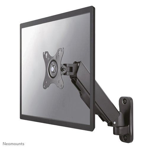 Neomounts wall mounted gas spring monitor arm (2 pivots VESA 100x100)