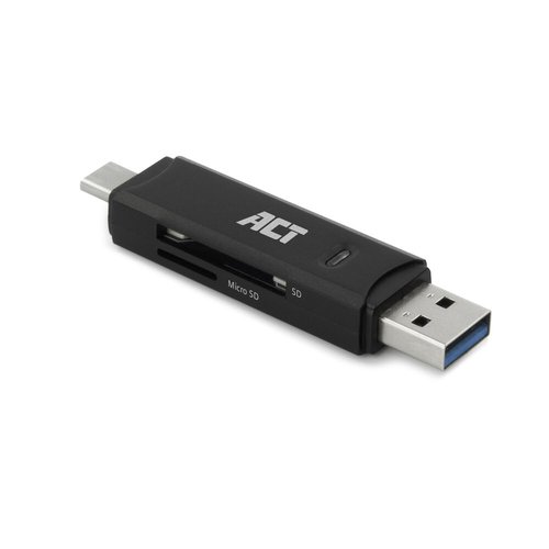 USB 3.2 Gen1 Card Reader SD and Micro SD USB-C & Type-A connector