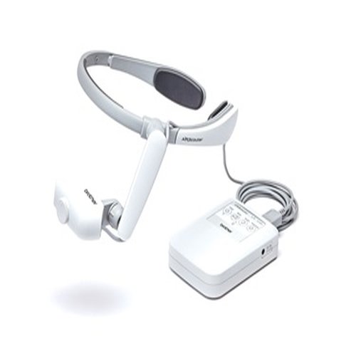 AiRScouter handsfree display met flexibele hoofdband. HDMI aansluiting en 720p resolutie