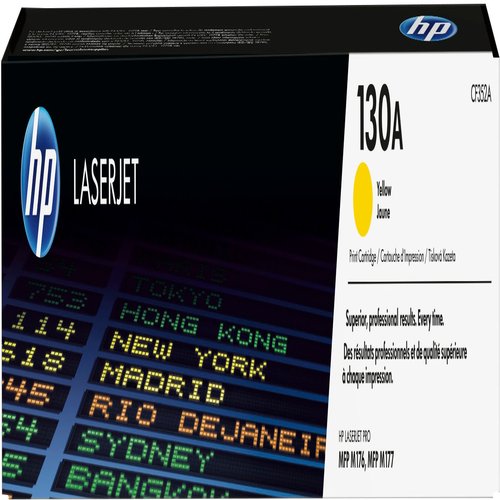 HP 130A original tonercartridge yellow omdoos 27 standard capacity 1.000 pages 1-pack