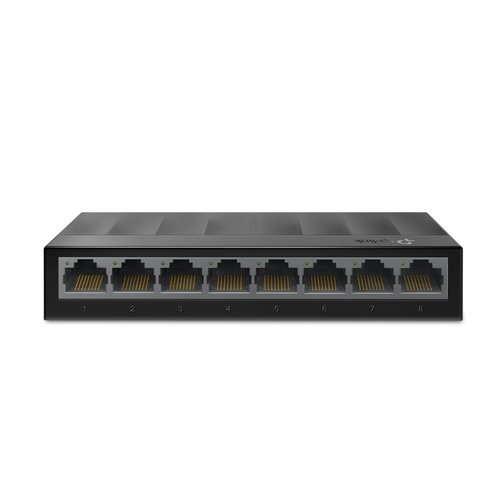 LiteWave 8-Port Gigabit Desktop Switch 8 Gigabit RJ45 Ports Desktop Plastic Case