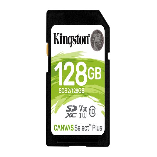 128GB SDXC Canvas Select Plus 100R C10 UHS-I U3 V30