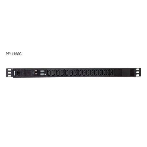 16-Outlet 0U PDU with Current & VoltageLCD display Overcurrent and Surge protection (10A) (16x C13)