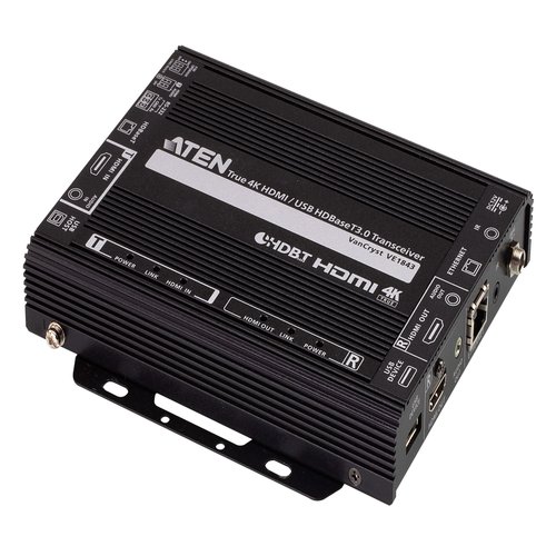True 4K HDMI/USB HDBaseT3.0 TransceiverMax. Bandwidth 18 Gbps 100m