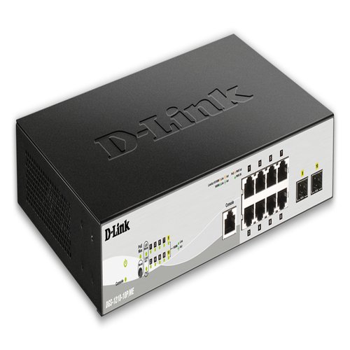 10-port 10/100/1000 Gigabit PoE Smart Switch including 2 Combo 1000BaseT/SFP