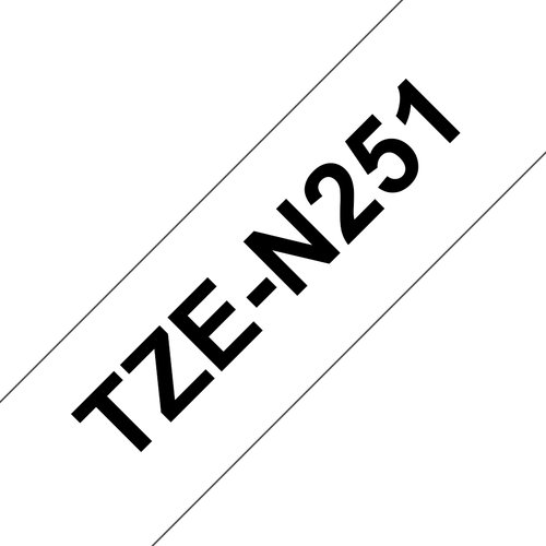 TZ-N251 - 24 MM black/White non laminate