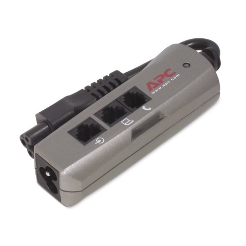 APC Notebook Surge Protector for AC phone and network lines 3 pin connection 100-240V EMEA
