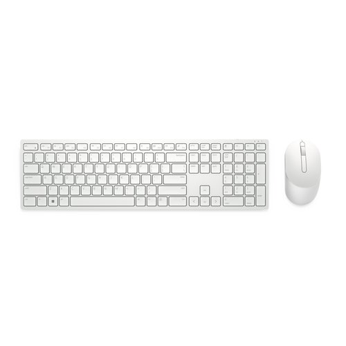 Dell Pro Wireless Keyboard and Mouse - KM5221W - US International (QWERTY) - White QWERTY