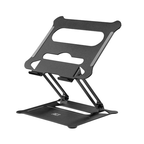 Foldable laptop stand aluminium stepless height adjustment