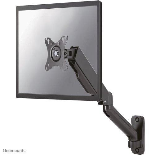 Neomounts wall mounted gas spring monitor arm (3 pivots VESA 100x100)